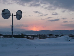 富良野の朝焼け