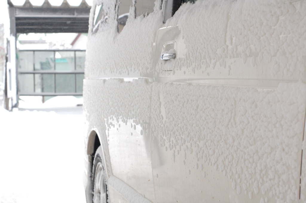 雪が付着