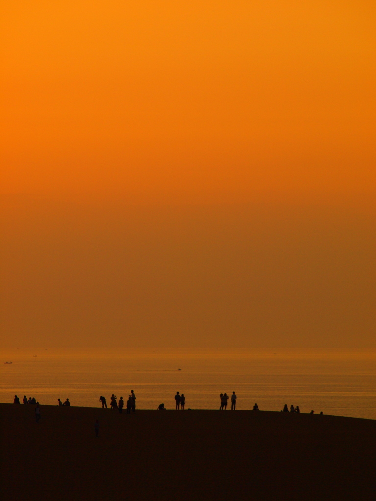 砂丘夕景