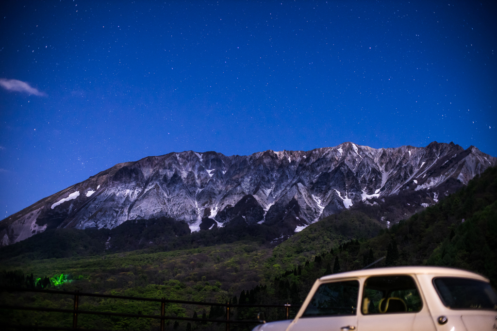 月夜の大山