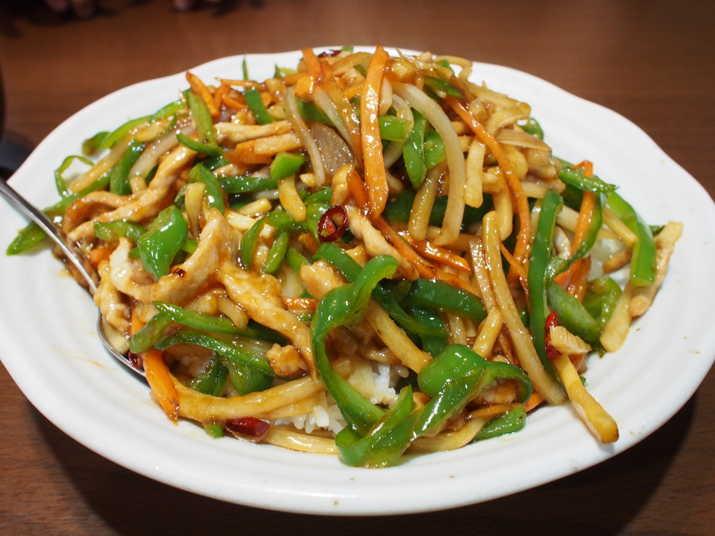 青椒肉絲飯