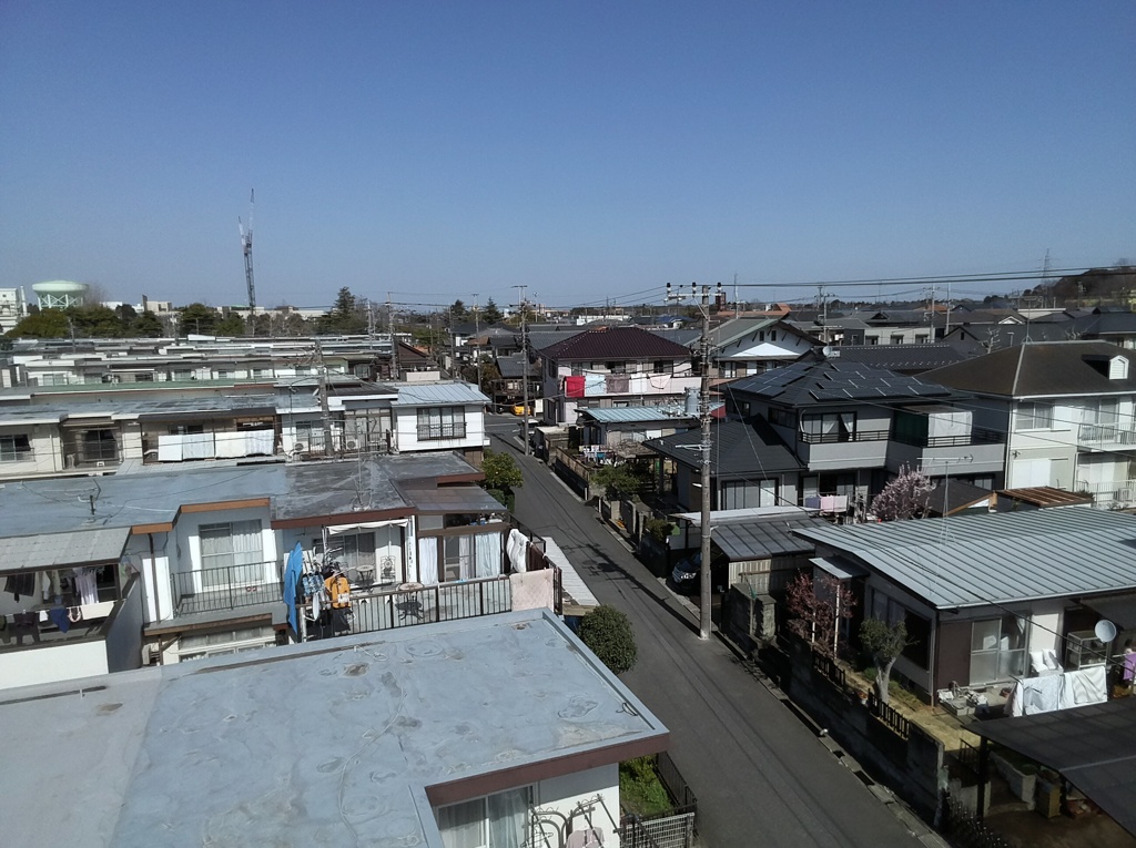 団地の屋根