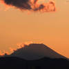 夕風と富士