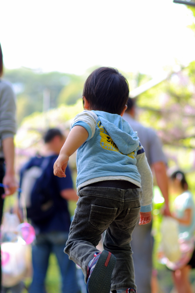 少し大きくなった背中