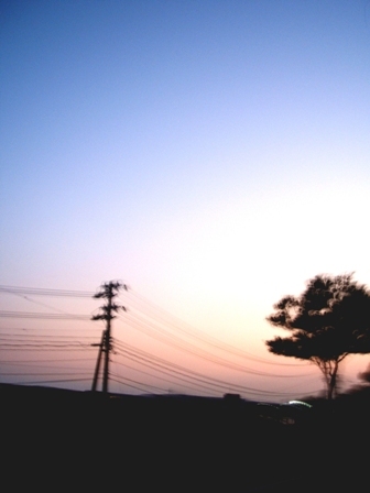 夕暮れ