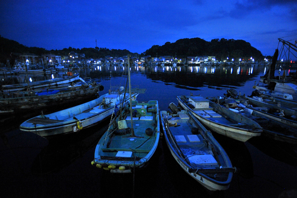 夕凪の港