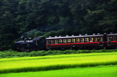 夜行ＳＬの車窓