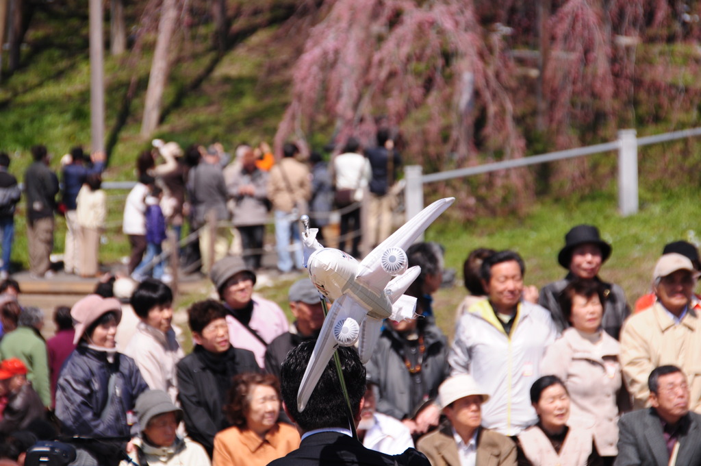 滝桜～747急旋回？