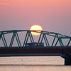 夕陽と橋