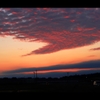 梅雨入り前の夕焼雲