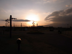 夕暮れの公園