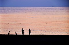 夕暮れの戯れ