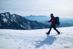 雪上を軽快に