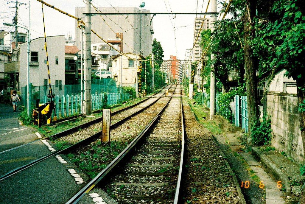 都電の踏切