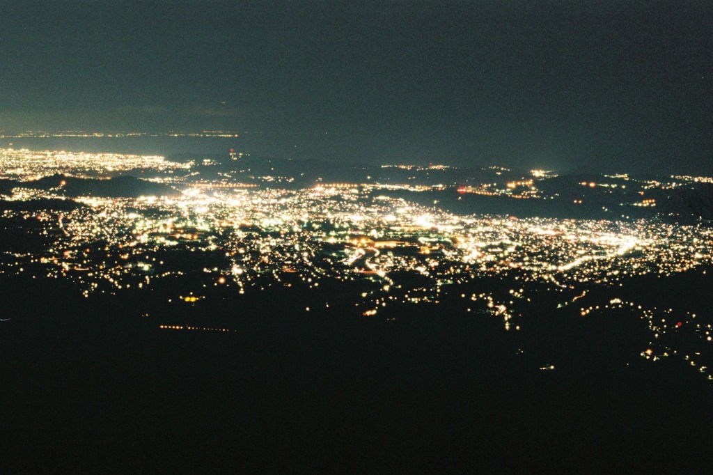 秘密基地から見た夜景