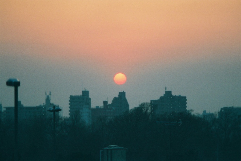 ベランダからみた夕焼け