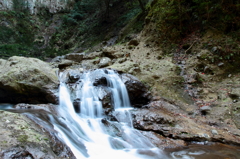 東椎屋の滝　　清流