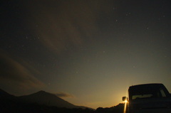 車と月