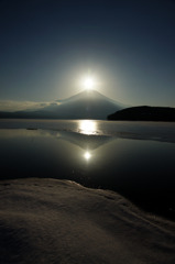 山中湖からの富士