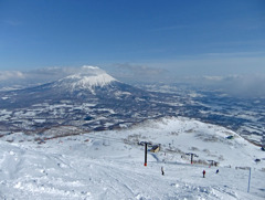 冬の羊蹄山
