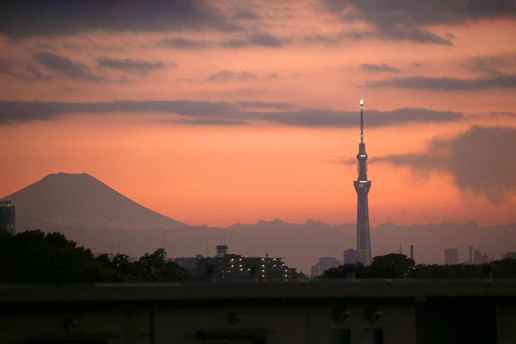 猛暑日の夕焼け 01