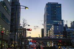 夕闇迫る九段下