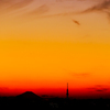 Christmas evening landscape