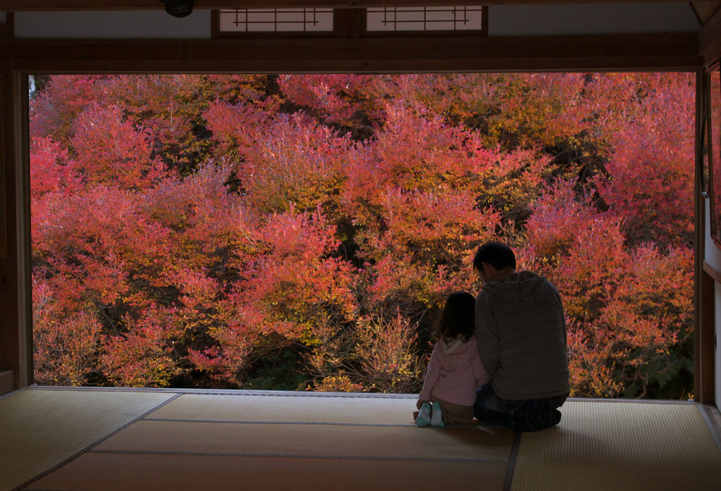 山寺にて