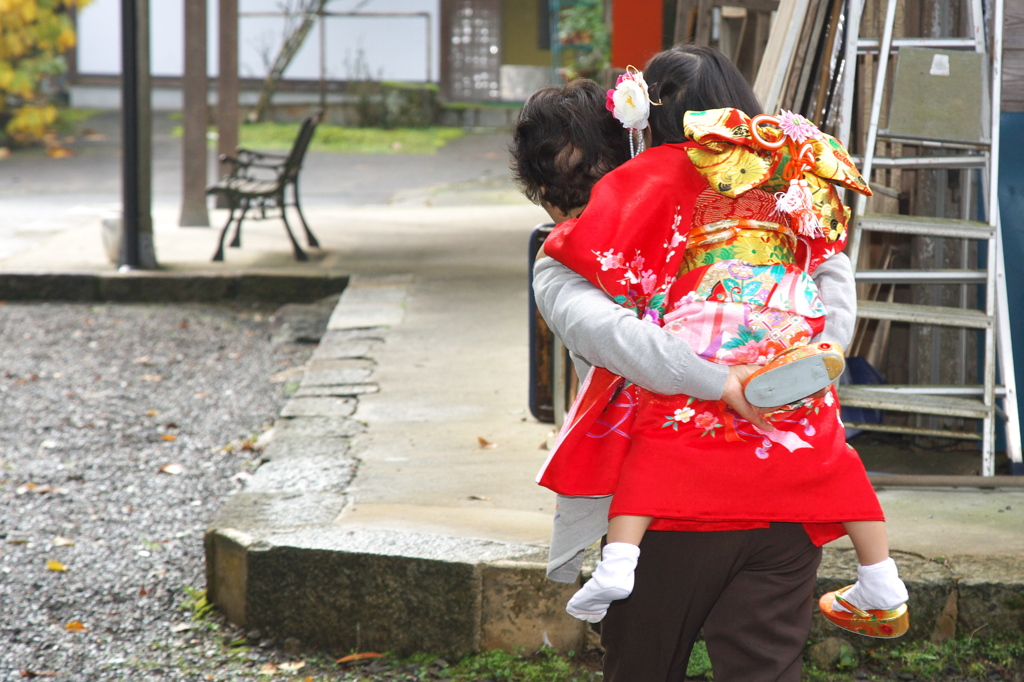 ばあちゃんの背中
