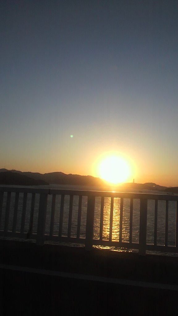 2011年３月１０日　大島大橋　夕日