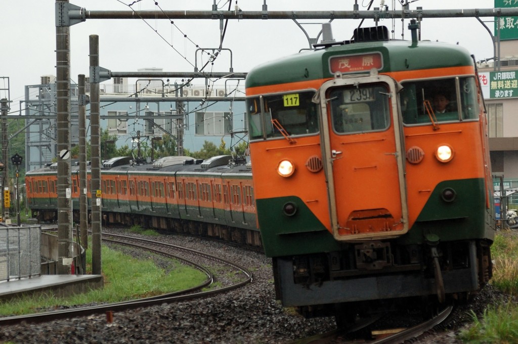 東海道線ですか？いいえ、外房線です。