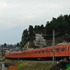 オレンジ電車、富士山へ