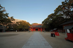 住吉神社、正面から