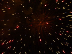 西日本大濠公園花火大会：宇宙っぽい