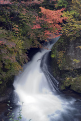 秋の竜頭の滝　左側