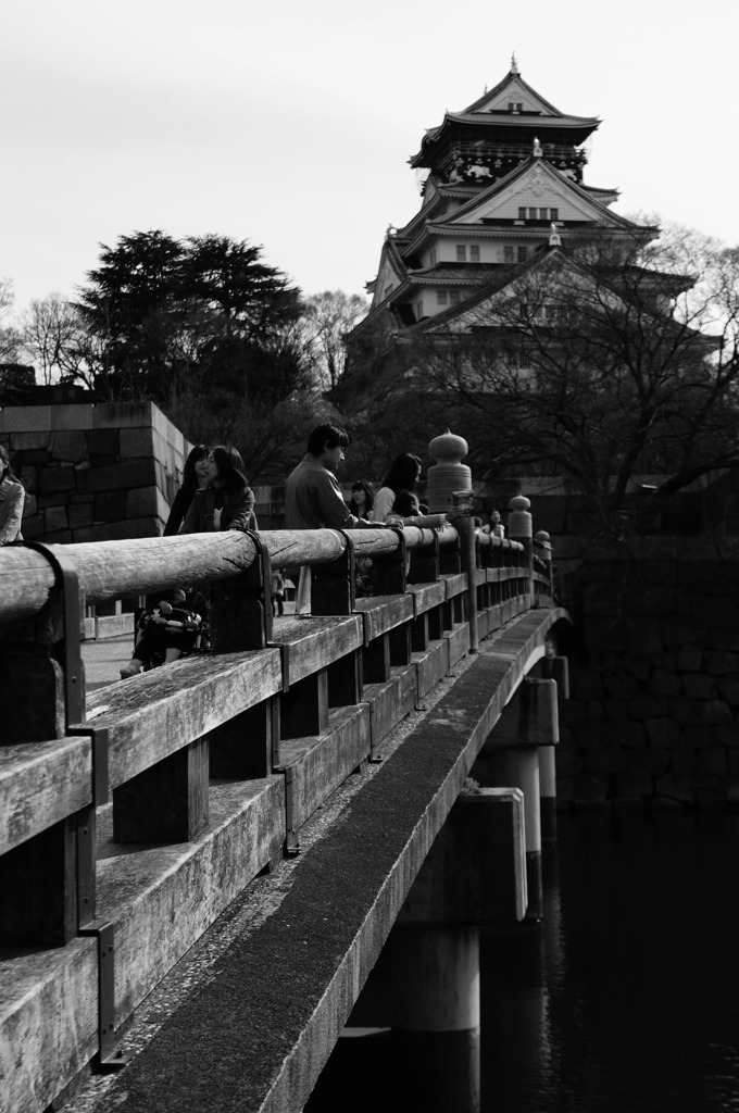 大阪城と橋