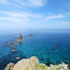 積丹半島　神威岩
