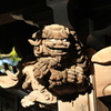 門前の彫獅子