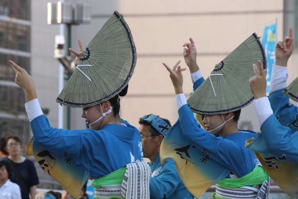 阿波踊り 編み笠と指先 By Tossyi Id 写真共有サイト Photohito