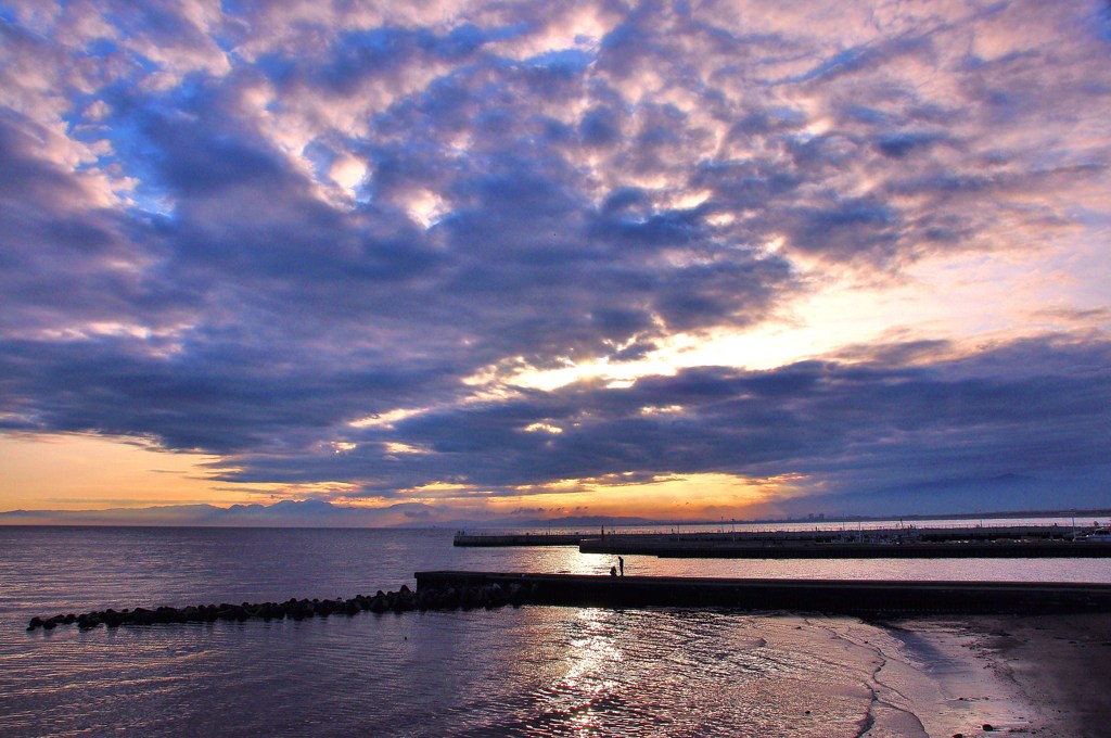 江の島の夕焼け1