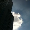 雲、光る