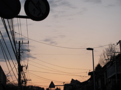 帰り道の夕暮れ