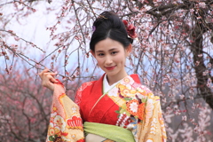 モデル小島瑠夏4-８～梅の国の着物姫～