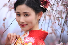 モデル小島瑠夏4-１１～梅の国の着物姫～