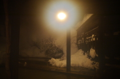 夜の露天風呂