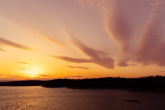 夕日と雲2