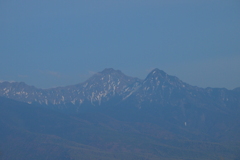 霧ヶ峰から見えた山！