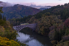 絶景かな、只見川第一橋梁