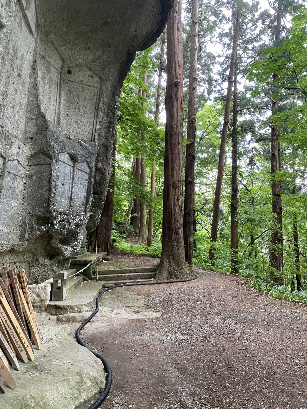 立石寺にて