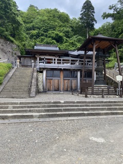 立石寺にて